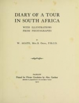Cover of Diary of a tour in South Africa
