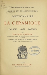 Cover of Dictionnaire de la céramique