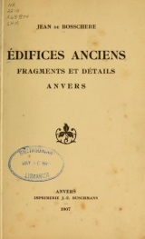 Cover of Édifices anciens