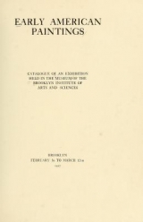 Cover of Early American paintings