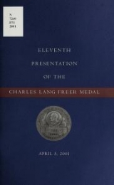 Cover of Eleventh presentation of the Charles Lang Freer Medal, April 5, 2001