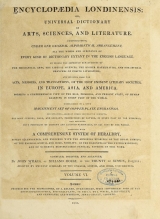 Cover of Encyclopaedia londinensis, or, Universal dictionary of arts, sciences, and literature v.6 (1810)