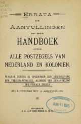 Cover of Errata en aanvullingen op het handboek over alle postzegels van Nederland en koloniën