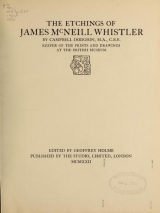 Cover of The etchings of James McNeill Whistler