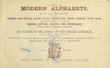 Cover of Examples of modern alphabets, plain and ornamental