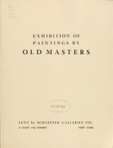 Cover of Exhibition of paintings by old masters, Los Angeles Museum