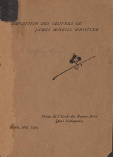 Cover of Exposition des oeuvres de James McNeill Whistler