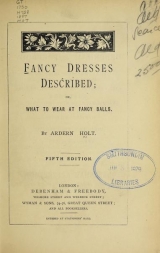 Cover of Fancy dresses described