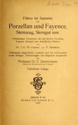 Cover of Führer für sammler von Porzellan und Fayence, Steinzeug, Steingut usw