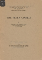 Cover of The Freer gospels