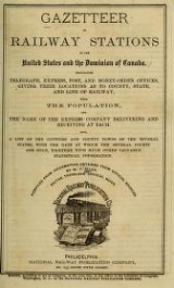 Cover of Gazetteer of railway stations in the United States and the Dominion of Canada