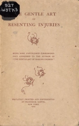 Cover of The gentle art of resenting injuries