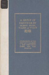 Cover of A group of paintings by Murphy, Tryon, Walker, and Wyant
