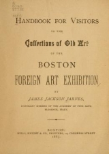 Cover of Handbook for visitors to the collections of old art of the Boston Foreign Art Exhibition