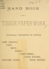 Cover of Handbook of tissue paper work
