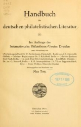 Cover of Handbuch der deutschen philatelistischen Literatur