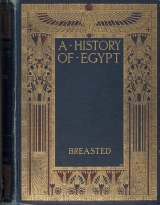 Cover of A history of Egypt from the earliest times to the Persian conquest