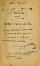 Cover of The history of the art of cutting in England