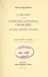 Cover of A history of the Congregational churches in the United States