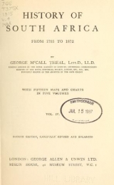 Cover of History of South Africa