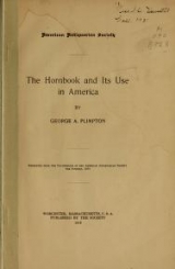 Cover of The hornbook and its use in America