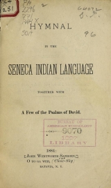 Cover of Hymnal in the Seneca Indian language