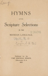 Cover of Hymns and scripture selections