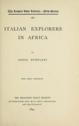 Cover of Italian explorers in Africa
