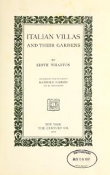 Cover of Italian villas and their gardens