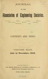 Cover of Journal of the Association of Engineering Societies