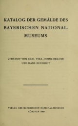 Cover of Katalog der Gemälde des Bayerischen National-Museums