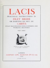 Cover of Lacis, practical instructions in filet brodé or darning on net