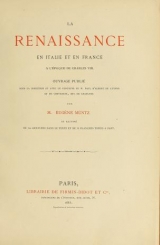 Cover of La renaissance en Italie et en France à l'époque de Charles VIII