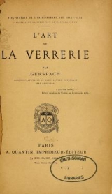Cover of L'art de la verrerie 