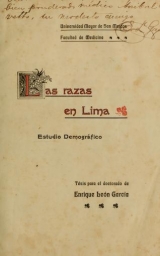 Cover of Las razas en Lima