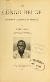 Cover of Le Congo belge