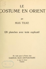 Cover of Le costume en Orient
