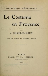 Cover of Le costume en Provence