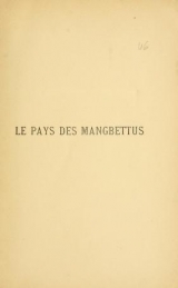 Cover of Le pays des Mangbettus