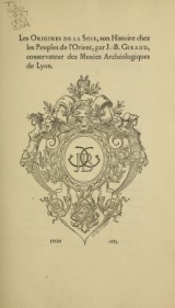 Cover of Les origines de la soie