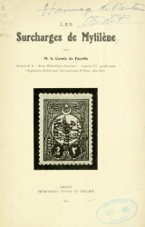 Cover of Les surcharges de Mytilene