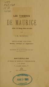 Cover of Les timbres de Maurice depuis leur origine jusqu'a nos jours 