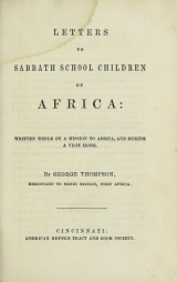 Cover of Letters to Sabbath school children on Africa