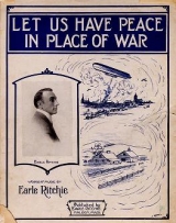 Cover of Let us have peace in place of war