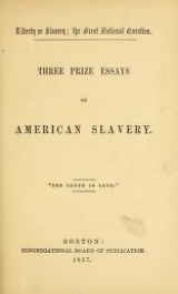 Cover of Liberty or slavery; the great national question