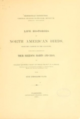 Cover of Life histories of North American birds