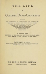 Cover of The life of Colonel David Crockett