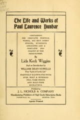 Cover of The life and works of Paul Laurence Dunbar