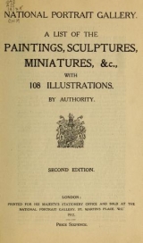 Cover of A list of the paintings, sculptures, miniatures, &c., with 108 illustrations
