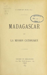 Cover of Madagascar et la mission catholique